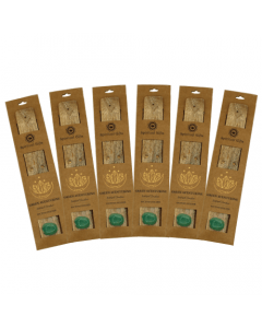 Porta Incienso de Aventurina Verde Set 6 pcs