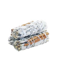 Witte Salie & Kaneel Smudge Stick 10cm