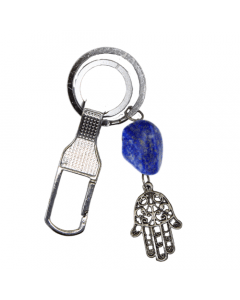 Keychain - Fatima Hand & Lapis Lazuli Set of 6 pcs