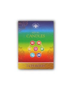 Green Tree Velas Para Rituales 7 Chacras Pack 7 unidades