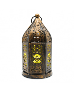 Triple Moon & Star Tealight Holder Lantern