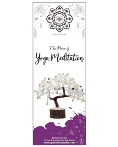 Crystal & Amethyst Yoga Meditation Gem tree Large