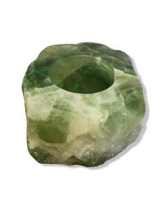 Fluorite tea light holder