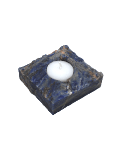 Sodalite tealight holder Hand made Bolivia