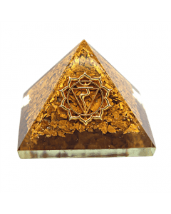 Orgonite Piramide-Solar Plexus Gele Jaspis 40 Mm