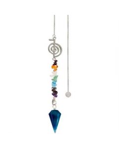 Pendel - Chakra Reiki Blauw Onyx