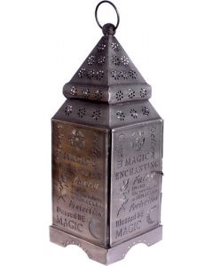 LANTERN MAGIC SILVER ANTIQUE 12 x 4.5 in.