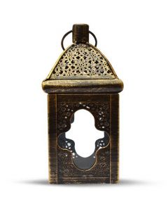 Lantern Oriental Chique Black/Gold 21cm