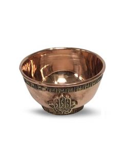 Tibetan Incense Burner / Copper Hand of Fatima Offering Bowl