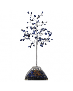 Gem Tree With Lapis Lazuli Base Orgone Pyramid 100 Beads