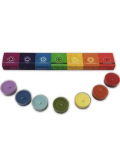 Green Tree 7 Chakra's T-lites Meditation Set