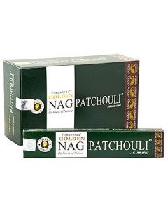 Golden Nag Incienso Patchouli 15 gramos