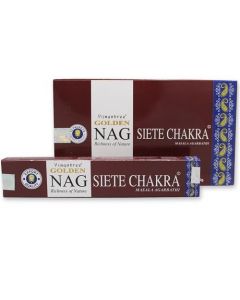 Golden Nag 7 Incienso Chakra 15 gramos