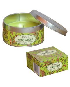 Goloka Citronella Soja Wax Kaarsen Blik 