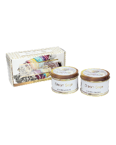 Fleur de Vie Velas en lata Dream Sage Set 2 un.