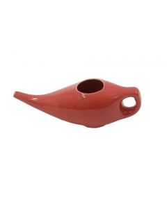 Ceramic Neti Pot Red