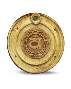 Wooden Incense Holder Sacral Chakra 10 cm