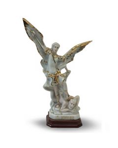 St Michael Wit Goud 20 Cm